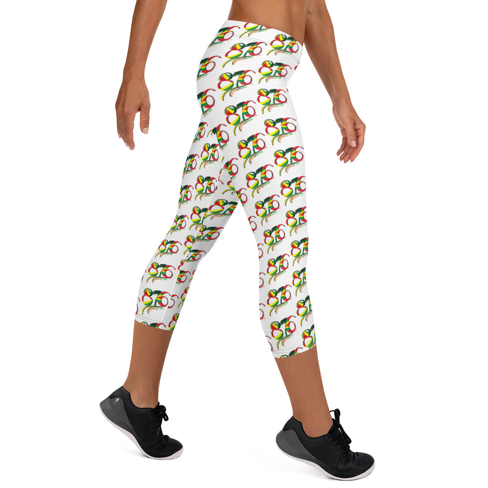 876Connections Capri Leggings (Red Green & Gold)🇯🇲