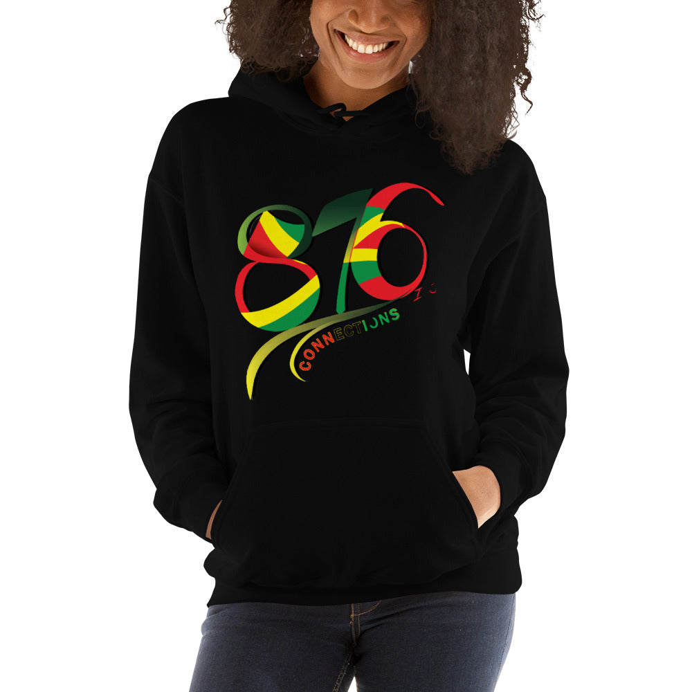 876Connection Lady's Hoodie (Red,Green & Gold)🇯🇲