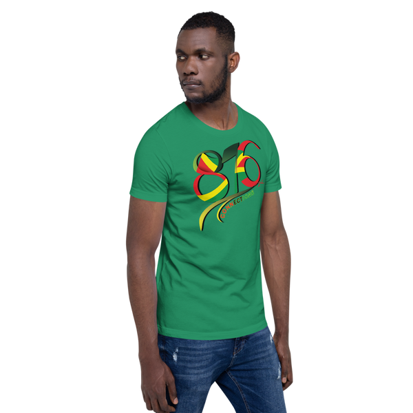 876Connections Men's Tees (Red, Green & Gold) 🇯🇲